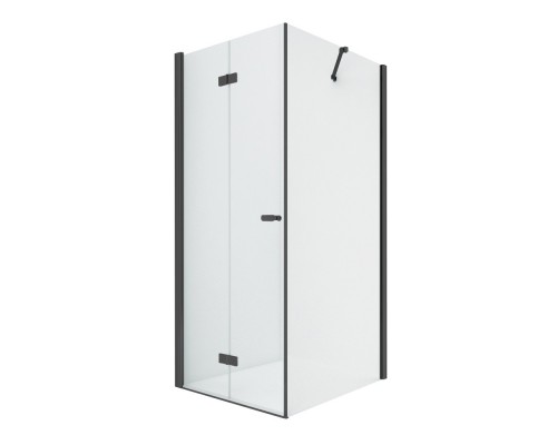 приобрести Душевое ограждение NEW TRENDY NEW SOLEO BLACK складные двери L 80x110x195 D-0234A/D-0148B (черный) в магазине сантехники Elit-san.ru Душевое ограждение NEW TRENDY NEW SOLEO BLACK складные двери L 80x110x195 D-0234A/D-0148B (черный) Elit-san.ru