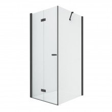 Душевое ограждение NEW TRENDY NEW SOLEO BLACK складные двери L 100x80x195 D-0236A/D-0114B (черный)
