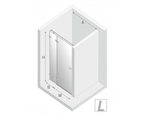 заказать Дверь в нишу NEW TRENDY AVEXA 100x200 EXK-1445 (хром) в магазине сантехники Elit-san.ru Дверь в нишу NEW TRENDY AVEXA 100x200 EXK-1445 (хром) Elit-san.ru