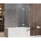 Шторка для ванны NEW TRENDY AVEXA 130x150 EXK-1961 R (хром) Elit-san.ru