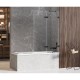Шторка для ванны NEW TRENDY AVEXA BLACK 120x150 EXK-1987 R (черный) Elit-san.ru