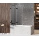 Шторка для ванны NEW TRENDY AVEXA BLACK 140x150 EXK-1990 L (черный) Elit-san.ru