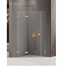 Душевое ограждение NEW TRENDY AVEXA GOLD SHINE L 100x80x200 EXK-3848 (золото)