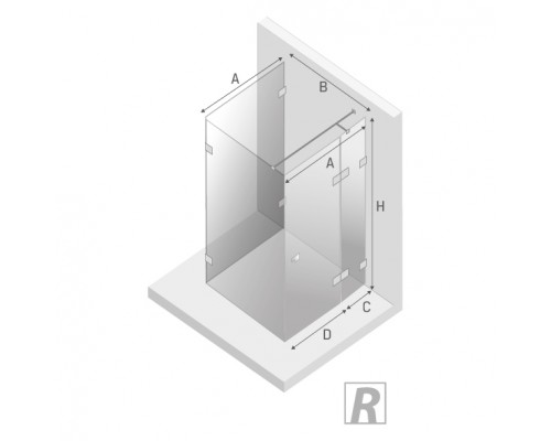 купить Душевое ограждение NEW TRENDY EVENTA R 80x100x200 EXK-4608 (хром) в магазине сантехники Elit-san.ru Душевое ограждение NEW TRENDY EVENTA R 80x100x200 EXK-4608 (хром) Elit-san.ru