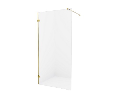 Душевое ограждение NEW TRENDY AVEXA GOLD BRUSHED 120x200 EXK-7007 (брашированное золото) Elit-san.ru