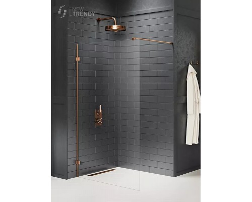 купить Душевое ограждение NEW TRENDY AVEXA COPPER BRUSHED 80x200 EXK-7135 (брашированная медь) в магазине сантехники Elit-san.ru Душевое ограждение NEW TRENDY AVEXA COPPER BRUSHED 80x200 EXK-7135 (брашированная медь) Elit-san.ru