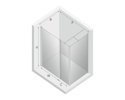 приобрести Душевое ограждение NEW TRENDY NEW SOLEO 120x100x195 K-0736 (хром) в магазине сантехники Elit-san.ru Душевое ограждение NEW TRENDY NEW SOLEO 120x100x195 K-0736 (хром) Elit-san.ru