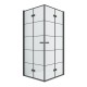 Душевое ограждение NEW TRENDY NEW SOLEO BLACK 90x90x195 D-0289A/D-0290A (черный) Elit-san.ru