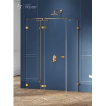 Душевое ограждение NEW TRENDY AVEXA GOLD BRUSHED L 120x70x200 EXK-3094 (брашированное золото)