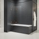 Шторка для ванны NEW TRENDY AVEXA COPPER BRUSHED 130x150 EXK-3814 L (брашированная медь) Elit-san.ru