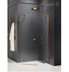 Душевое ограждение NEW TRENDY AVEXA COPPER BRUSHED L 100x80x200 EXK-3826 (брашированная медь)