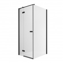 Душевое ограждение NEW TRENDY REFLEXA BLACK L 80x100x200 EXK-4918 (черный)