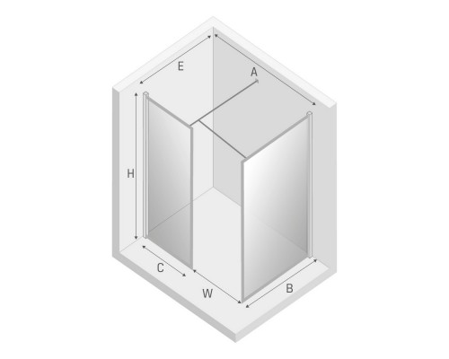 приобрести Душевое ограждение NEW TRENDY NEW MODUS 160x80x200 EXK-5517 (хром) в магазине сантехники Elit-san.ru Душевое ограждение NEW TRENDY NEW MODUS 160x80x200 EXK-5517 (хром) Elit-san.ru