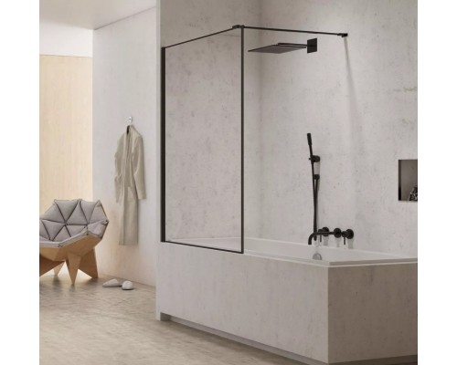 заказать Шторка для ванны NEW TRENDY NEW MODUS BLACK 60x150 EXK-1932-WP (черный) в магазине сантехники Elit-san.ru Шторка для ванны NEW TRENDY NEW MODUS BLACK 60x150 EXK-1932-WP (черный) Elit-san.ru
