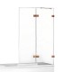 Шторка для ванны NEW TRENDY AVEXA COPPER BRUSHED 120x150 EXK-3813 R (брашированная медь) Elit-san.ru