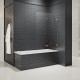 Шторка для ванны NEW TRENDY AVEXA COPPER BRUSHED 120x150 EXK-3813 R (брашированная медь) Elit-san.ru