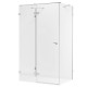 Душевое ограждение NEW TRENDY EVENTA L 100x80x200 EXK-4583 (хром) Elit-san.ru