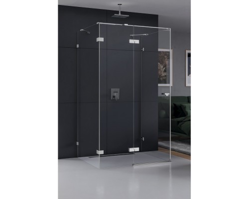 приобрести Душевое ограждение NEW TRENDY EVENTA L 100x80x200 EXK-4583 (хром) в магазине сантехники Elit-san.ru Душевое ограждение NEW TRENDY EVENTA L 100x80x200 EXK-4583 (хром) Elit-san.ru