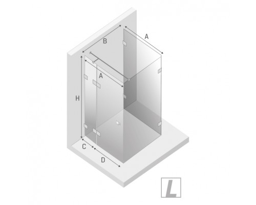 приобрести Душевое ограждение NEW TRENDY EVENTA L 80x100x200 EXK-4607 (хром) в магазине сантехники Elit-san.ru Душевое ограждение NEW TRENDY EVENTA L 80x100x200 EXK-4607 (хром) Elit-san.ru