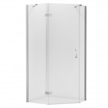 Душевое ограждение NEW TRENDY NEW AZURA L 100x80x195 K-0563 (хром)