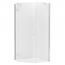 Душевое ограждение NEW TRENDY NEW AZURA R 100x80x195 K-0564 (хром)