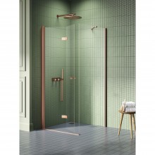 Душевое ограждение NEW TRENDY NEW SOLEO COPPER BRUSHED L 100x80x195 K-2046 (брашированная медь)