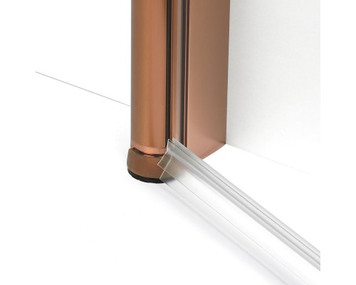 Душевое ограждение NEW TRENDY NEW SOLEO COPPER BRUSHED R 80x80x195 K-2058 (брашированная медь) Elit-san.ru