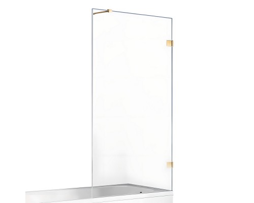 Шторка для ванны NEW TRENDY AVEXA GOLD SHINE 100x150 EXK-2175-WP (золото) Elit-san.ru