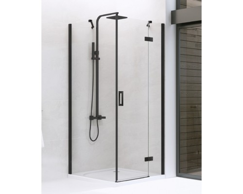 Душевое ограждение NEW TRENDY NEW RENOMA BLACK R 120x80x195 D-0208A/D-0110B (черный) Elit-san.ru
