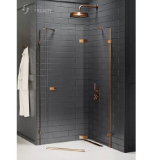 Душевое ограждение NEW TRENDY AVEXA COPPER BRUSHED R 100x80x200 EXK-3828 (брашированная медь)