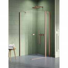 Душевое ограждение NEW TRENDY NEW SOLEO COPPER BRUSHED 90x80x195 K-1984 (брашированная медь)