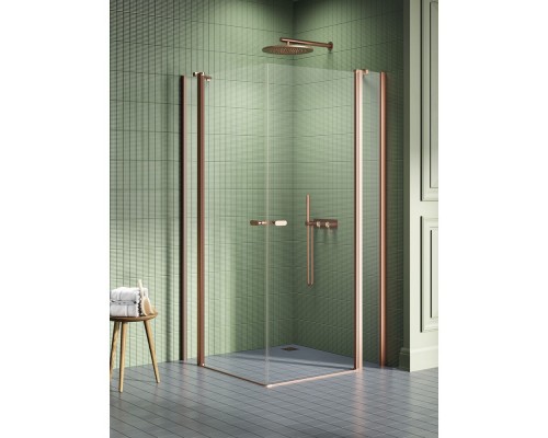 Душевое ограждение NEW TRENDY NEW SOLEO COPPER BRUSHED 100x100x195 K-2021 (брашированная медь) Elit-san.ru