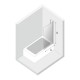Шторка для ванны NEW TRENDY NEW MODUS WHITE 50x150 EXK-2335 (белый) Elit-san.ru