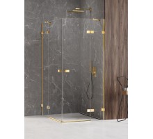 Душевое ограждение NEW TRENDY AVEXA GOLD SHINE 100x100x200 EXK-1702 (золото)