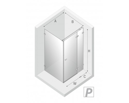 Душевое ограждение NEW TRENDY AVEXA GOLD SHINE P 90x90x200 EXK-1661 (золото) Elit-san.ru