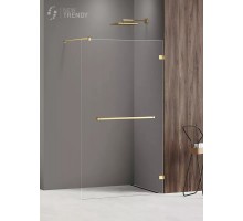 Душевое ограждение NEW TRENDY AVEXA GOLD SHINE 140x200 EXK-7075 (золото)