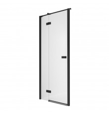 Дверь в нишу NEW TRENDY REFLEXA BLACK L 130x200 EXK-4908 (черный)