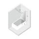 Шторка для ванны NEW TRENDY AVEXA COPPER BRUSHED 50x150 EXK-3802-WP (брашированная медь) Elit-san.ru