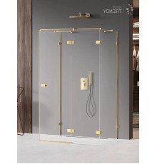 Душевое ограждение NEW TRENDY AVEXA GOLD SHINE R 80x110x200 EXK-2128 (золото)