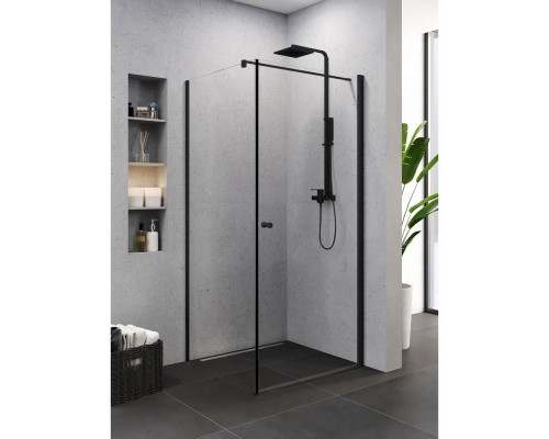 Душевое ограждение NEW TRENDY SUPERIA BLACK 90x90x195 K-0591 Elit-san.ru