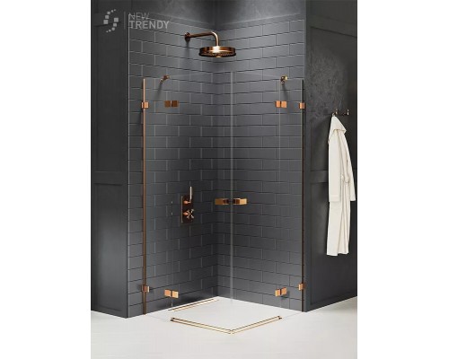 Душевое ограждение NEW TRENDY AVEXA COPPER BRUSHED 90x120x200 EXK-3674 (брашированная медь) Elit-san.ru