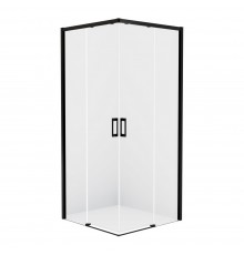 Душевое ограждение NEW TRENDY PRIME BLACK 90x90x200 D-0314A/D-0315A (черный)