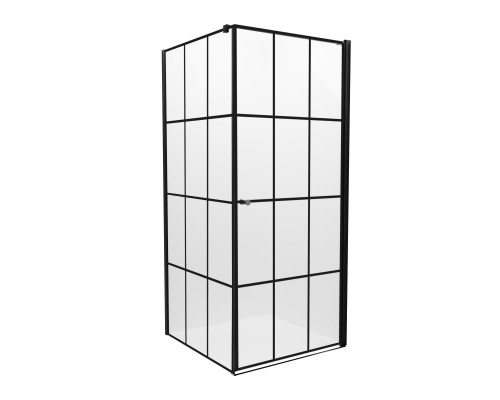 Душевое ограждение NEW TRENDY SUPERIA BLACK 90x90x195 P K-0605 Elit-san.ru