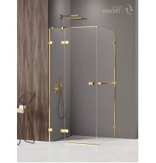 Душевое ограждение NEW TRENDY AVEXA GOLD SHINE L 90x80x200 EXK-3169 (золото)