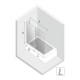 Шторка для ванны NEW TRENDY AVEXA WHITE 140x150 EXK-2980 L (белый) Elit-san.ru