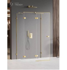 Душевое ограждение NEW TRENDY AVEXA GOLD SHINE L 90x70x200 EXK-2100 (золото)