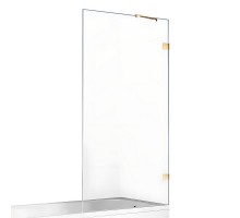 Шторка для ванны NEW TRENDY AVEXA GOLD SHINE 100x150 EXK-2175 (золото)