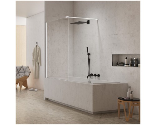 Шторка для ванны NEW TRENDY NEW MODUS WHITE 70x150 EXK-2337-WP (белый) Elit-san.ru