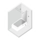 Шторка для ванны NEW TRENDY NEW MODUS 80x150 EXK-0293-WP (черный) Elit-san.ru