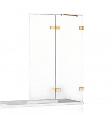 Шторка для ванны NEW TRENDY AVEXA GOLD BRUSHED 100x150 EXK-2011 R (брашированное золото)
